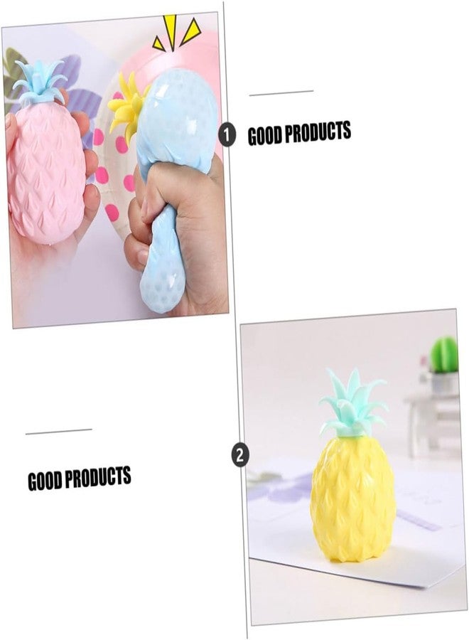SUNBEET Stress Relief Squishy Toy Big Pineapple Fruit Squishies Fidget Stress Ball Squeeze Balls for Adults | Soft Slime Toy for Kids Stress Ball for Pressure Relieve (Pack of 3) - Image 5